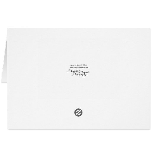 Goose Feathers Floating Danke Karte (Rückseite Horizontal)