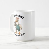 Goose Gainz – Funny Goose Gym Workout Design Kaffeetasse (Vorderseite Links)