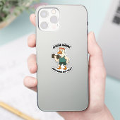 Goose Gainz – Lustiges Gänse-Gym-Workout-Design Aufkleber (Telefon)