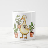 Goose Gardening Mug - Powered by Plants & Coffee Jumbo-Tasse (Vorderseite)
