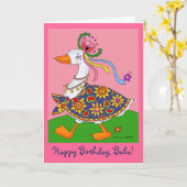 Goose geht ukrainische Volkskunst raus Karte (Gelbe Blume)