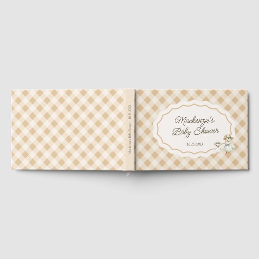 Goose & Gingham Baby Showbook Gästebuch (Voll)