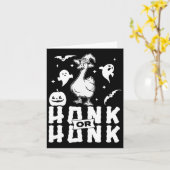Goose Halloween Spooky Honk oder Honk Witz Design Karte (Gelbe Blume)