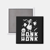 Goose Halloween Spooky Honk oder Honk Witz Design Magnet (Vorderseite/Rückseite)