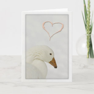 goose heart valentine greeting card feiertagskarte