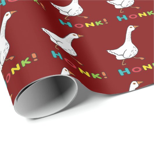 Goose Honk Geschenkpapier (Rolleneckpunkt)