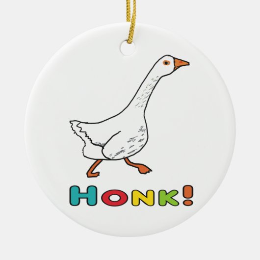 Goose Honk Keramik Ornament (Vorne)