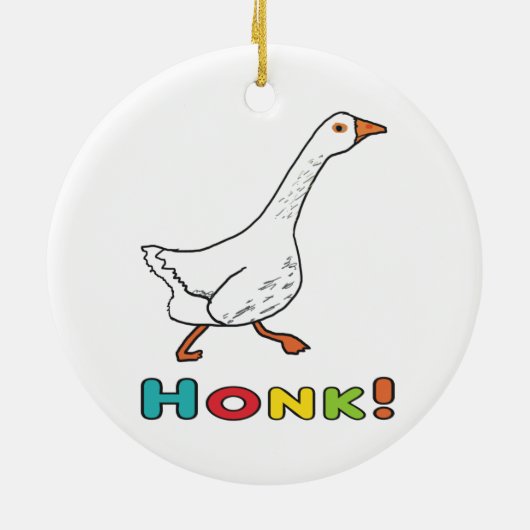 Goose Honk Keramik Ornament (Hinten)