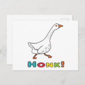 Goose Honk Postkarte (Vorne/Hinten)