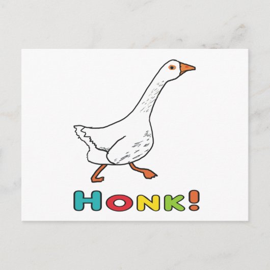 Goose Honk Postkarte (Vorderseite)