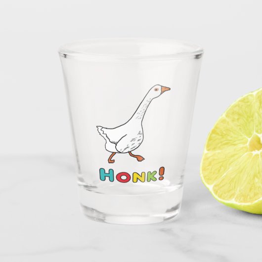 Goose Honk Schnapsglas (Vorderseite)