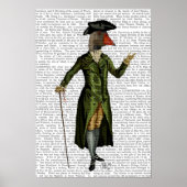 Goose in Green Regency Coat Poster (Vorne)