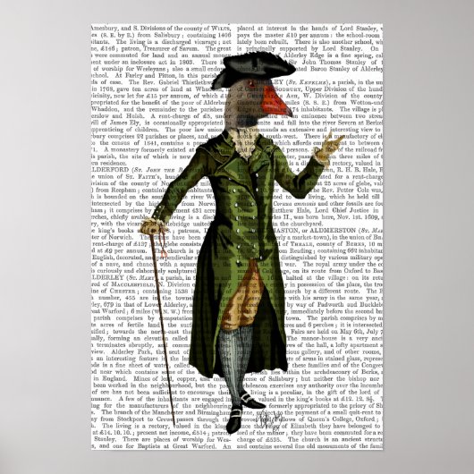Goose in Green Regency Coat Poster (Vorne)
