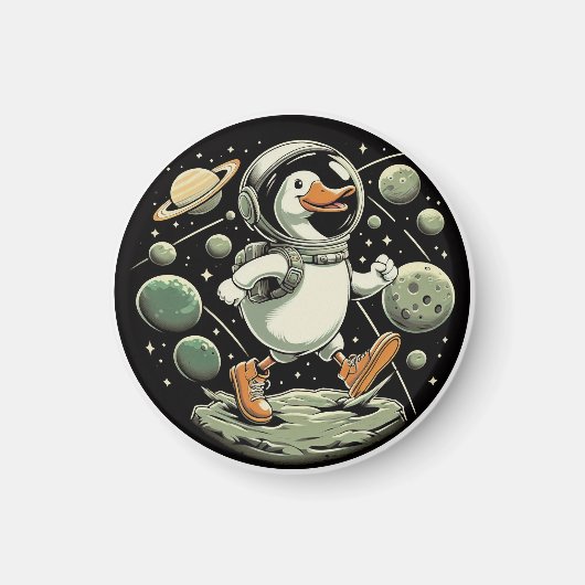 "Goose in Space" Magnet (Vorne)