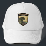 Goose Island Staat Park Texas Vintag Truckerkappe<br><div class="desc">Goose Island Staat Park Illustration. Es ist ein Staat Park im US-Staat von Texas,  nördlich der Stadt Rockport an der Küste des Golfs von Mexiko.</div>