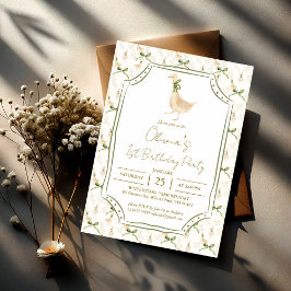 Goose Kinderzimmer Rhymes Geburtstagsparty Einladung