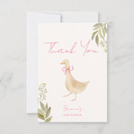 Goose nursery rhymes baby shower dankeskarte