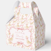 Goose nursery rhymes pink baby shower personalized geschenkschachtel (Vorderseite)