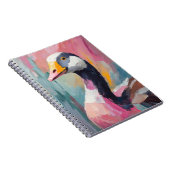 Goose Portrait Moderne Impressionistische Kunst Notizblock (Rechte Seite)