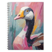 Goose Portrait Moderne Impressionistische Kunst Notizblock (Vorderseite)