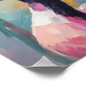 Goose Portrait Moderne Impressionistische Kunst Poster (Ecke)