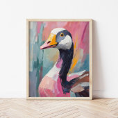 Goose Portrait Moderne Impressionistische Kunst Poster