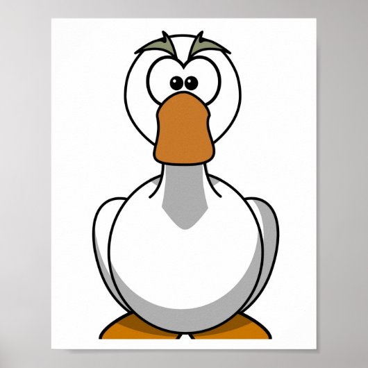 Goose Print - Cartoon Poster (Vorne)