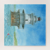 Goose Rocks Lighthosususue Wassercolor Puzzle (Horizontal)