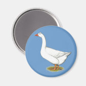 Goose Roman Tufted Magnet (Vorderseite/Rückseite)