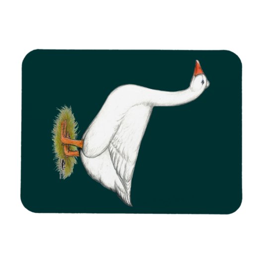 Goose Roman Tufted Magnet (Horizontal)