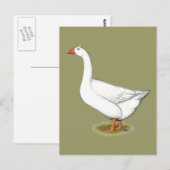 Goose Roman Tufted Postkarte (Vorne/Hinten)