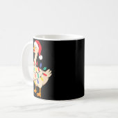 Goose Santa Hat Funny Christmas Lights Xmas Tree M Kaffeetasse (Vorderseite Links)