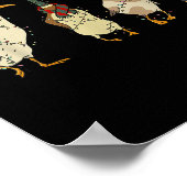 Goose Santa Reindeer Weihnachts Weihnachts Weihnac Poster (Ecke)