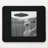 Goose Selfie mit Alien Ufo Funny für Männer Frauen Mousepad (Vorne)