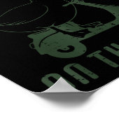 Goose Silly On The Loose Scooter Funny Animal Men  Poster (Ecke)