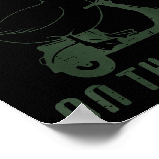 Goose Silly On The Loose Scooter Funny Animal Men Poster (Ecke)