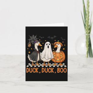 Goose Spooky Season Halloween Duck Duck Boo Men Wo Karte