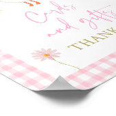 Goose Spring Pink Daisy Cards and Gifts Sign Poster (Ecke)