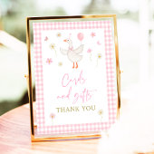Goose Spring Pink Daisy Cards and Gifts Sign Poster