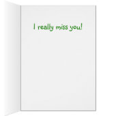 Goose wahrhaftig Miss You Card (Innen (Rechts))
