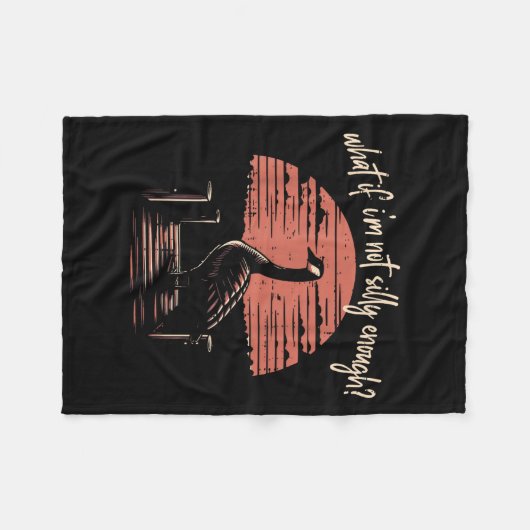 Goose, was, wenn ich nicht Albern genug lustige Mä Fleecedecke (Vorderseite (Horizontal))