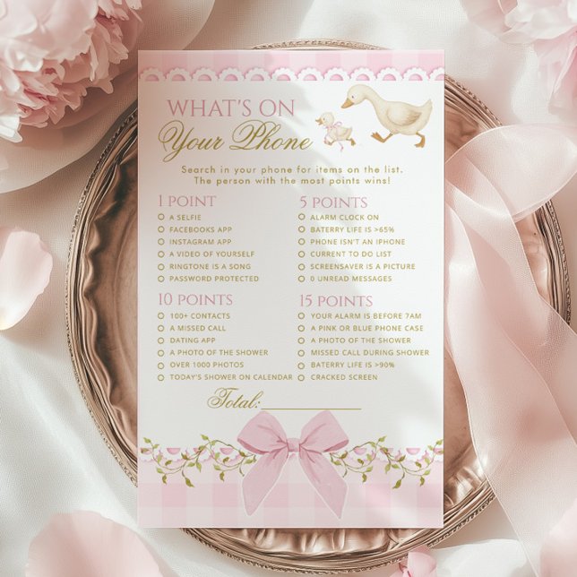 Goose Whats on your Phone Pink Gingham game (Von Creator hochgeladen)