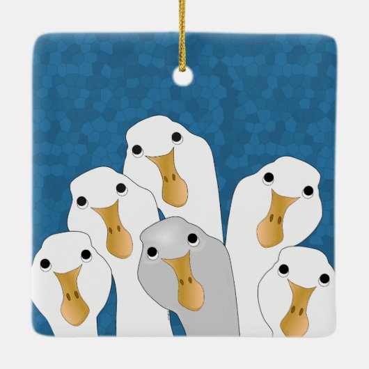 Goose Who Ornament (Rückseite)