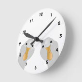 Goose Who Runde Wanduhr (Winkel)