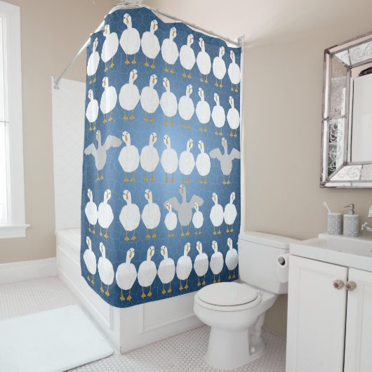 Goose Who Shower Vorhang (Beispiel)