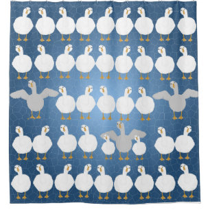 Goose Who Shower Vorhang