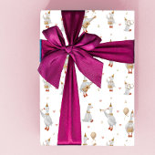 Goose Wrapping Paper, Goose Theme, Musical Goose Geschenkpapier Set
