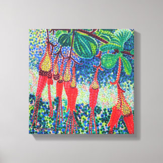 Goosebeere-Fuchsiaflower Stretched Canvas Print Leinwanddruck