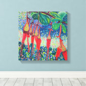 Goosebeere-Fuchsiaflower Stretched Canvas Print Leinwanddruck (Insitu (Holzboden))