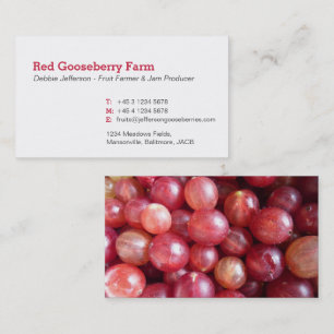 Gooseberry-Bauer/Konfitüre-Visitenkarten Visitenkarte